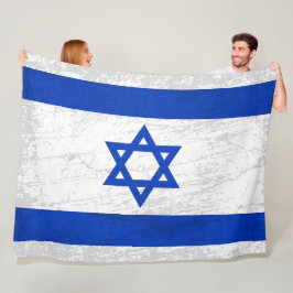 Israels Flagga - ett hemmakontor för israeliskt ku Fleecefilt