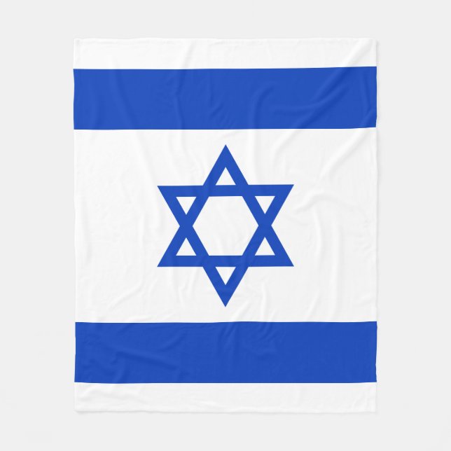Israels flagga fleecefilt (Framsidan)