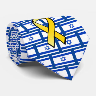 Israels Flagga för hem dem fri från gisslan Slips