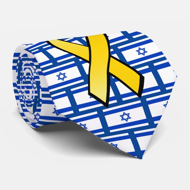 Israels Flagga för hem dem fri från gisslan Slips (Rullad)