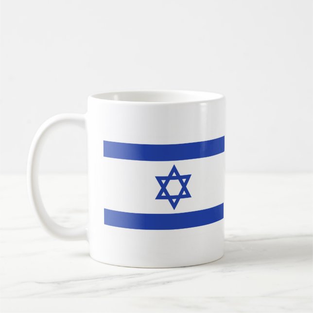 Israels flagga kaffemugg (Vänster)