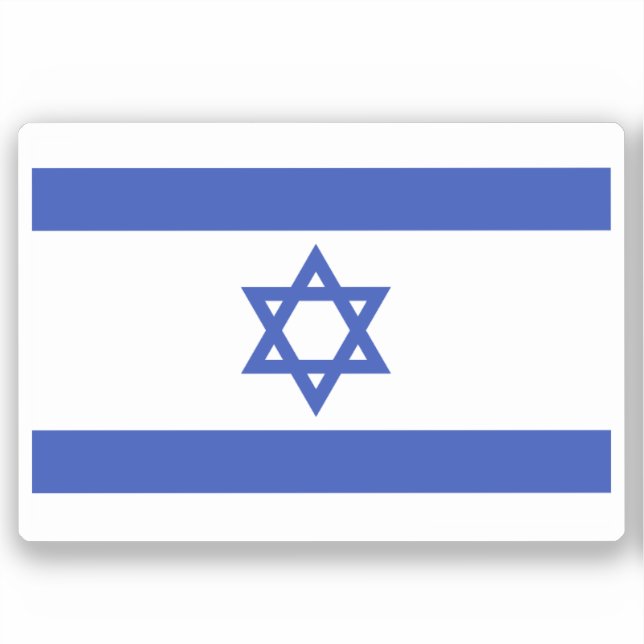 Israels flagga klistermärken (Framsida)