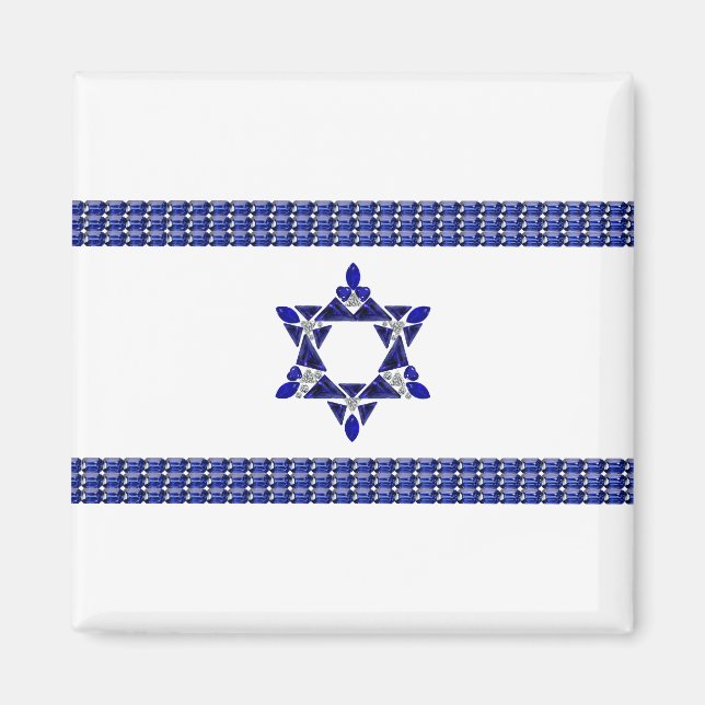 Israels flagga magnet (Framsidan)