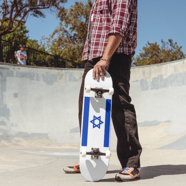 Israels flagga mini skateboard bräda 18,5 cm (Utomhus 2)