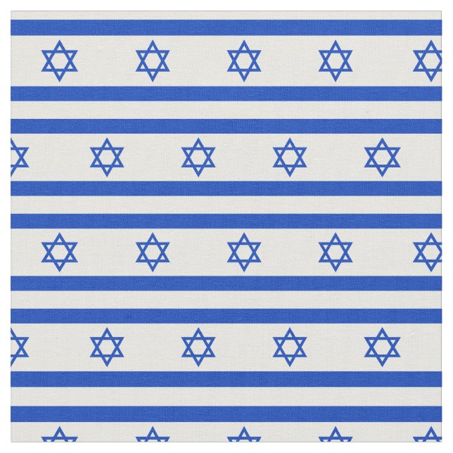 Israels Flagga National Trendig Fabric/mode Tyg (Närbild)
