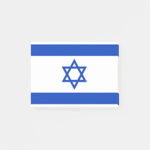 Israels flagga post-it block