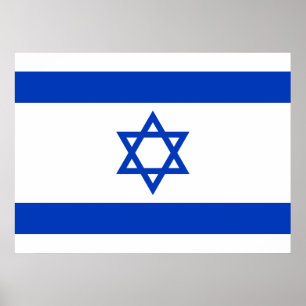 Israels flagga poster