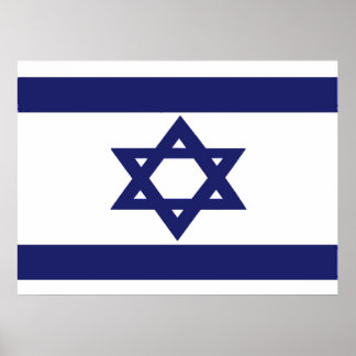 Israels flagga poster