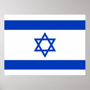 Israels flagga poster