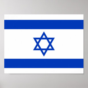 Israels flagga poster