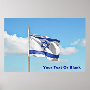 Israels flagga poster