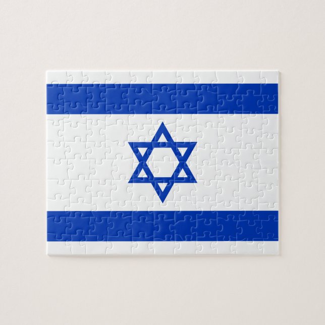 Israels flagga pussel (Horisontell)