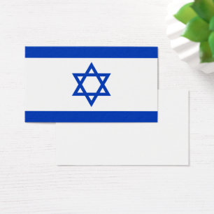Israels flagga visitkort
