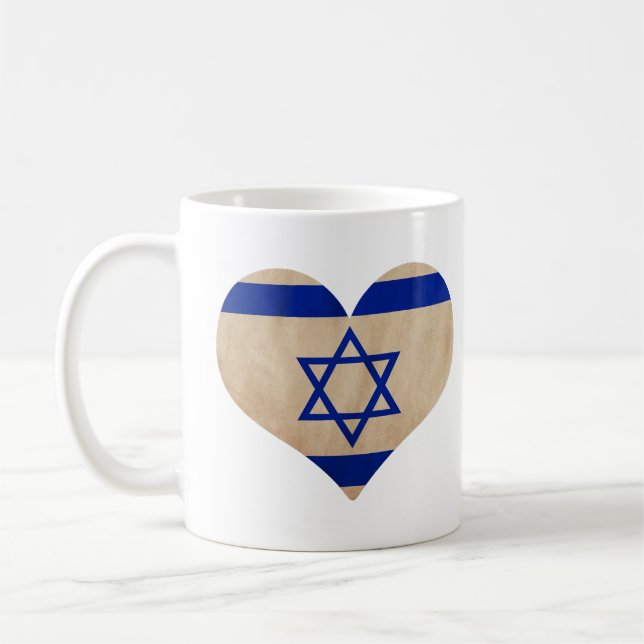 Israels hjärta kaffemugg (Vänster)