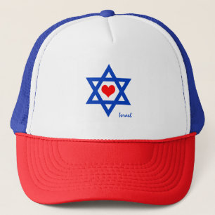 Israels hjärta och Kärlek Israels Flagga reser/i Keps
