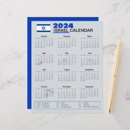 Israels kalender 2024 | Helgdagar och observatione