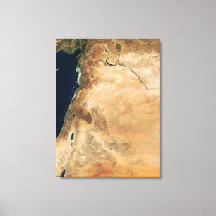 Israels landområden längs östrans kust canvastryck