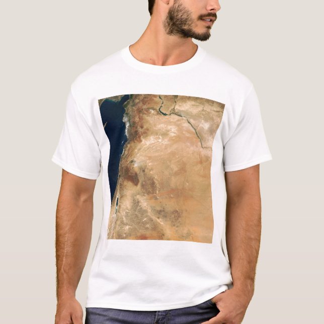 Israels landområden längs östrans kust t-shirt (Framsida)