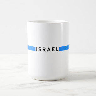 Israels minimalistiska flagga kaffemugg