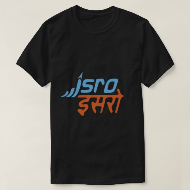 ISRO Indian Space Research Organisation T Shirt (Design framsida)