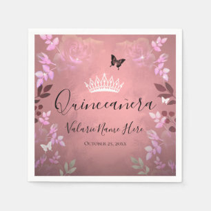 IsRosa Finare Ro Quinceanera Rosa Pappersservett