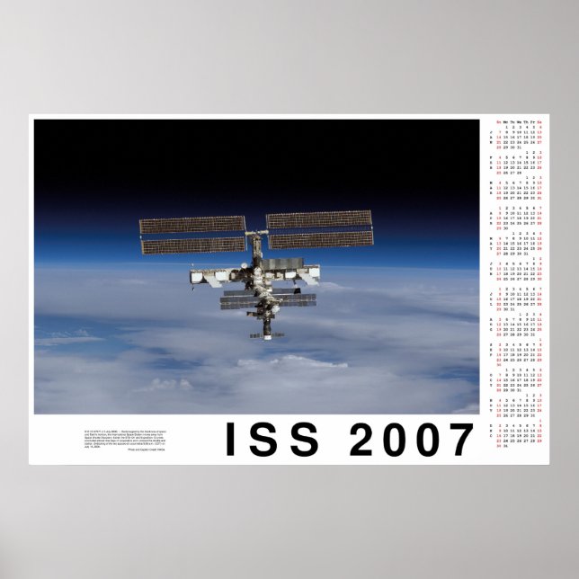 ISS 2007-kalender Poster (Framsidan)