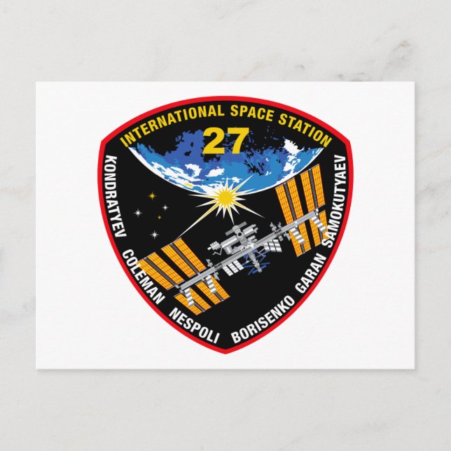 ISS-besättningar: undantag 27 Vykort (Framsida)