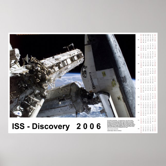 ISS-Discovery 2006 Kalender Poster (Framsidan)