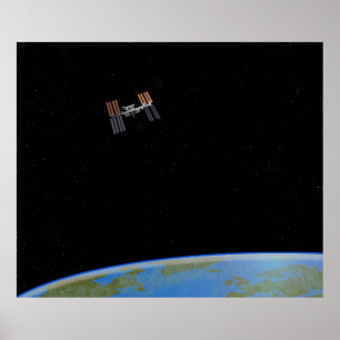ISS eller Internationell Space Station Poster