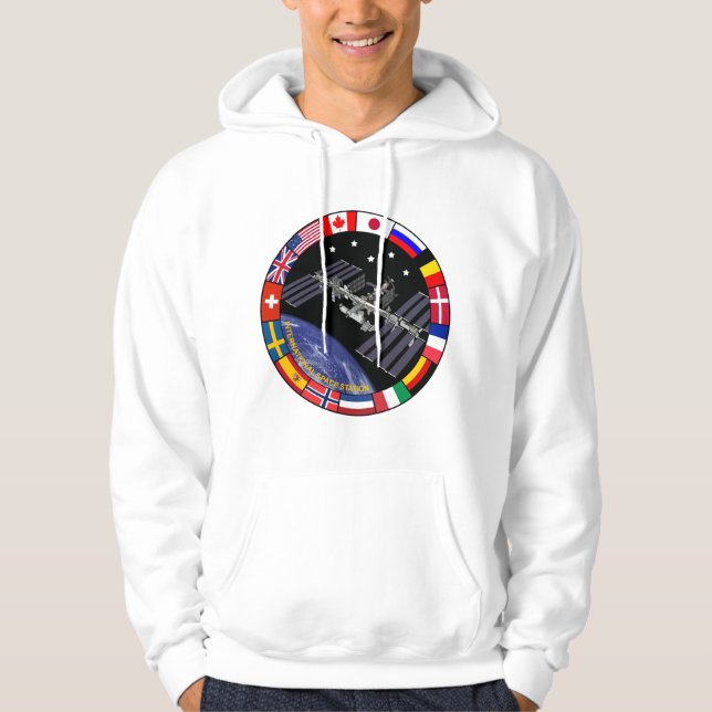 ISS Emblem-Logotyp Hoodie (Framsida)