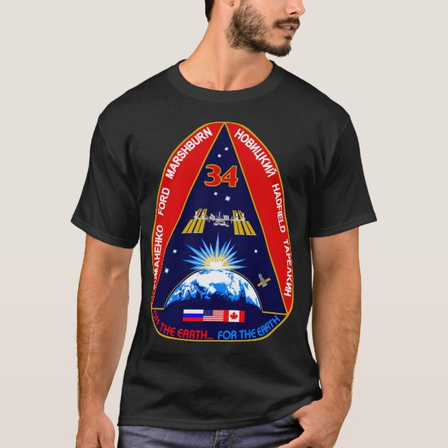 ISS Exp 34 T Shirt (Framsida)