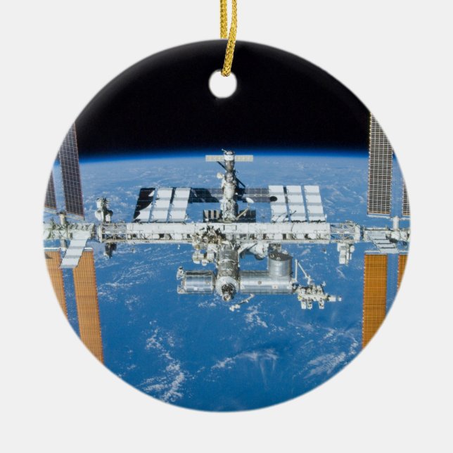 ISS Internationell Space Station Julgransprydnad Keramik (Framsidan)