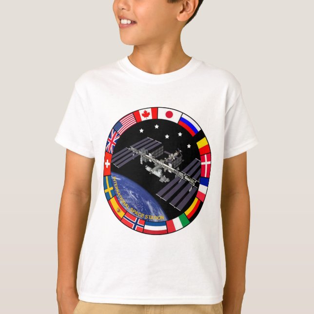 ISS-medlemmar, sammansatt Logotyp Tee (Framsida)