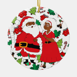 Issa Mr och Claus Julgransprydnad Keramik
