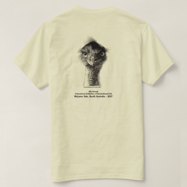 Issa-utställningskjortan 2017 - tända färger tee (Design baksida)