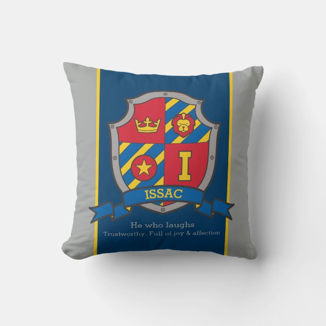 Issac namn betyder blåblå kudde (Framsida)