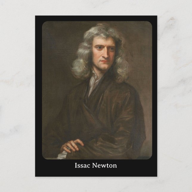 Issac Newton Vykort (Framsida)