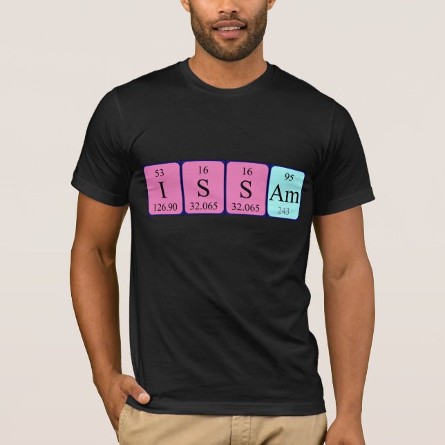 Issam Periodisk skjorta bord namn T-shirt (Framsida)