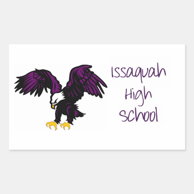 Issaquah High School Sticker Rektangulärt Klistermärke (Framsida)