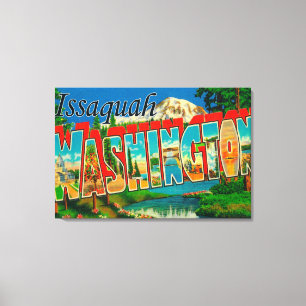 Issaquah Washington - stora brevplatser Canvastryck