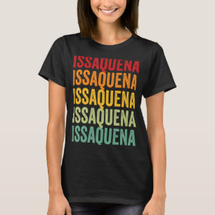 Issaquena County Mississippi Rainbow Text Design T Shirt