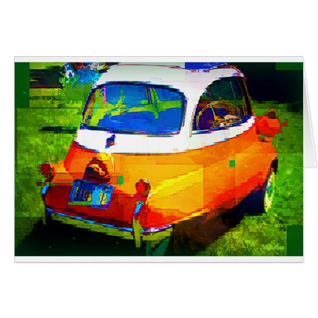 Issetta italienare hälsningskort (Framsidan Horizontal)