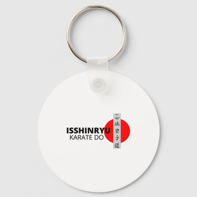 Isshinryu Karate Do Rising Sun T Tröja  Nyckelring (Framsida)