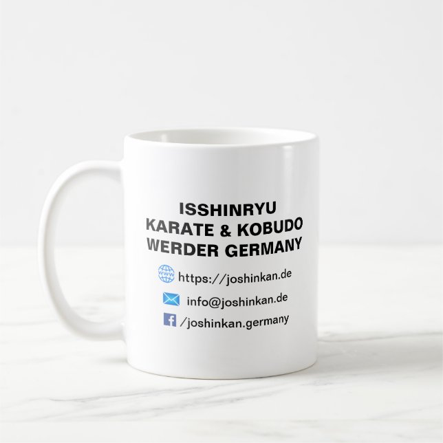 Isshinryu Karate, Joshinkan, Germany, Tasse IR Kaffemugg (Vänster)