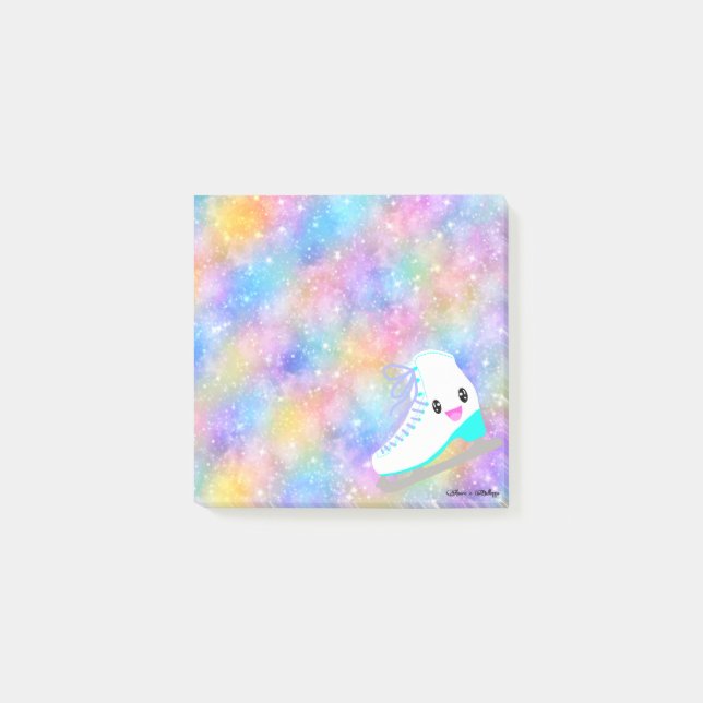 Isskal Kawaii Rainbow Gradient Galaxy Stars Post-it Block (Framsida)