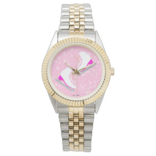 Isskal Rosa Söt Figur Skater Söt Armbandsur