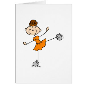 Isskater i orange kort