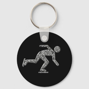 Isskater rusar nyckelring