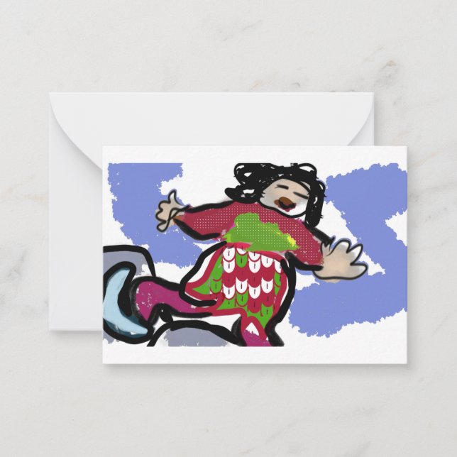 isskiddans anteckningskort (Framsida)