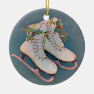 Isskridskor Julgransprydnad Keramik